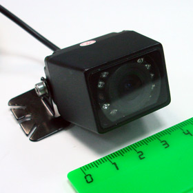 Купить Автомобильные видеокамеры Код 2066.Камера заднего вида с ночным видением, прямоугольная за 1500.00руб.